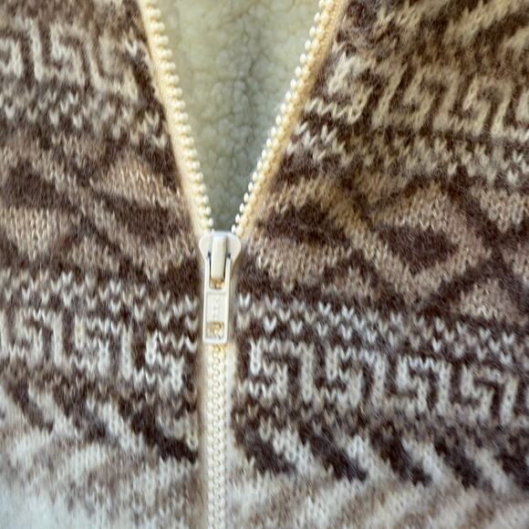Vintage Outerbound HMS Jacket Boho Fair Isle Sheep Wool Zip Up Jacket MEDIUM - Picture 3 of 11